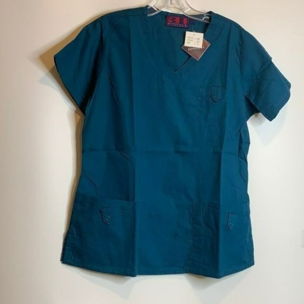 NWT Beverly Hills Uniforms Scrubs Top Large L